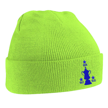 Retro Sheff Wed Three Time Cup Winners Embroidered Beanie Hat
