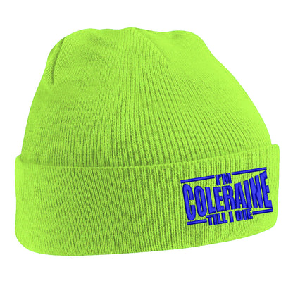I am Coleraine Embroidered Beanie Hat