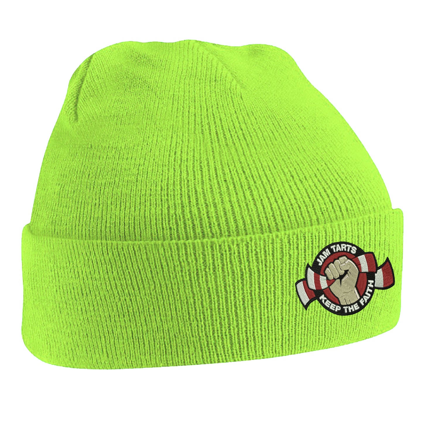 Jam Tarts Keep The Faith Embroidered Beanie Hat