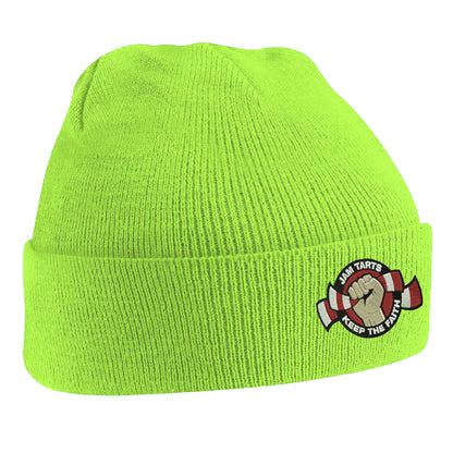 Jam Tarts Keep The Faith Embroidered Beanie Hat
