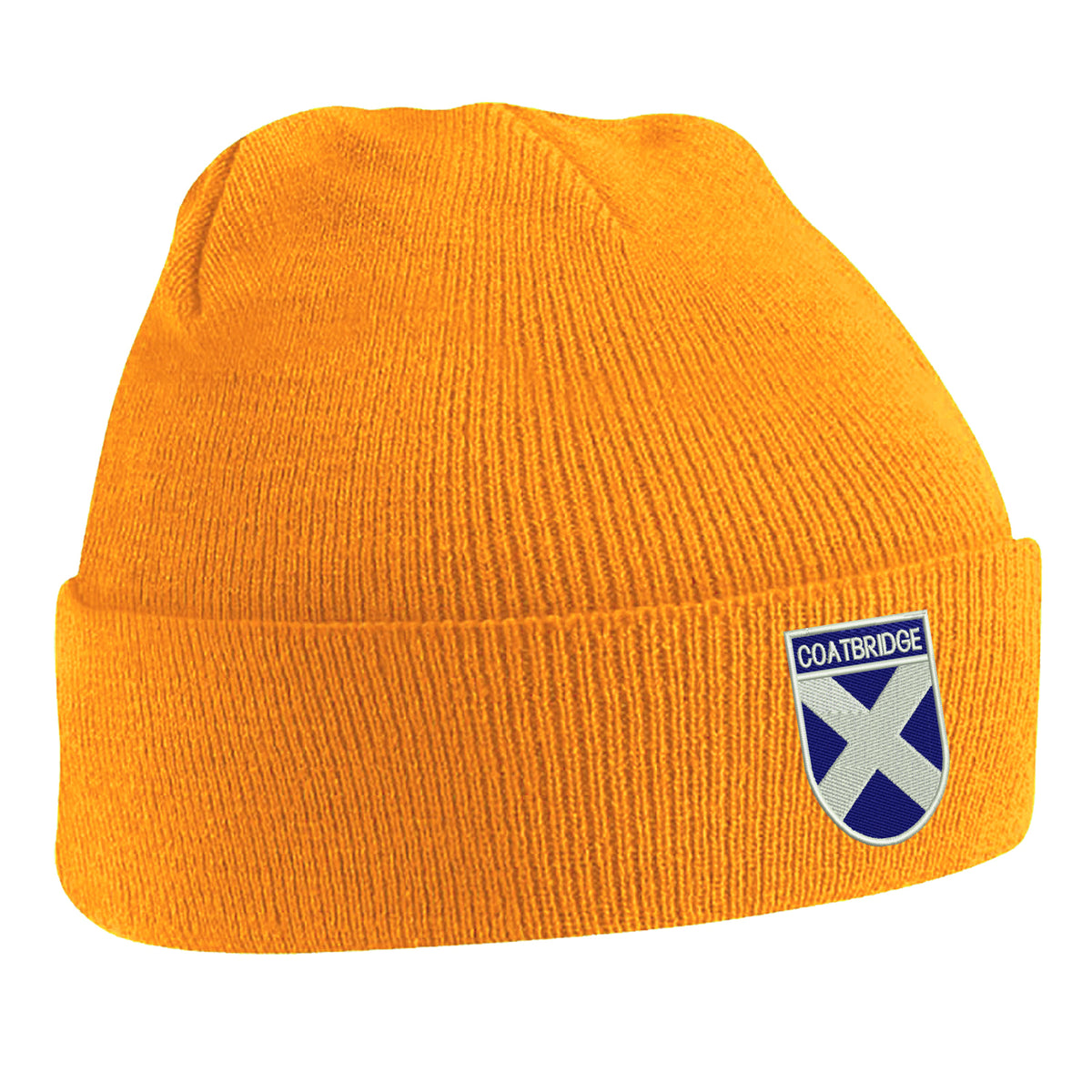 Coatbridge Flag of Scotland Shield Beanie Hat