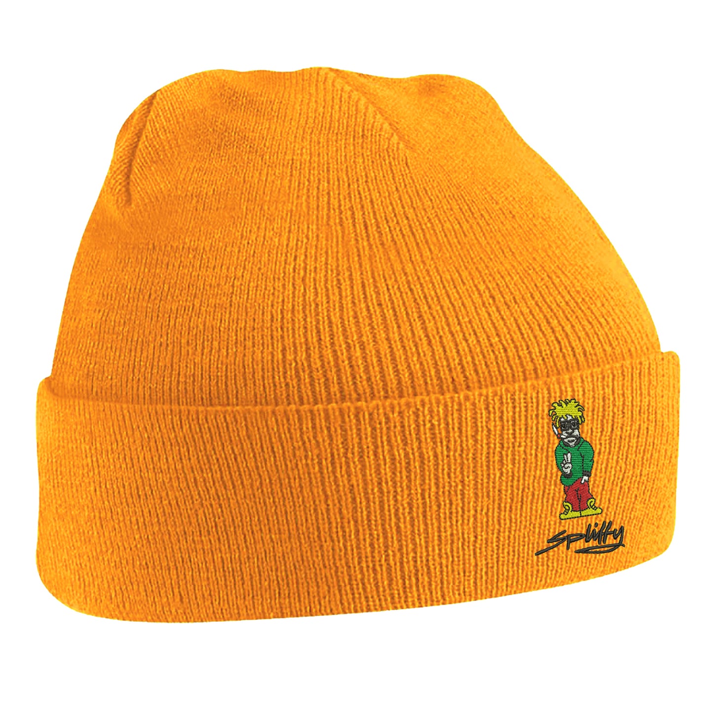 Retro Eclipse Embroidered Beanie Hat