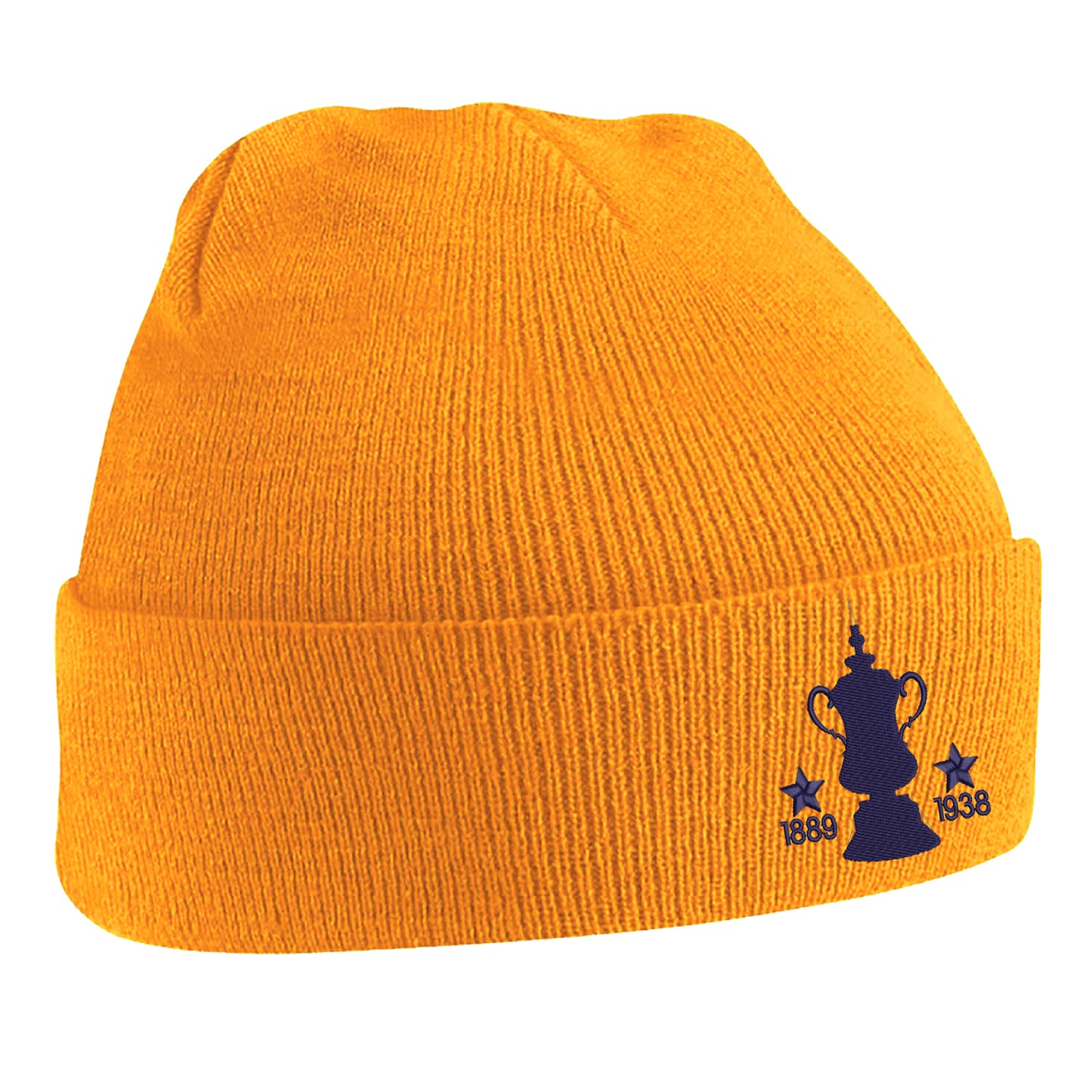 Retro Preston Two Time Cup Winners Embroidered Beanie Hat