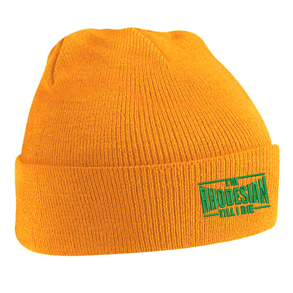 I'm Rhodesian Till I Die Embroidered Beanie Hat