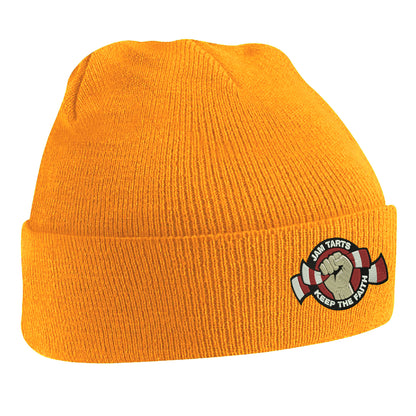Jam Tarts Keep The Faith Embroidered Beanie Hat