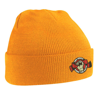 Red Devils Keep The Faith Beanie Hat