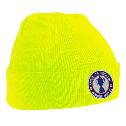 Retro Chesterfield Anglo-Scottish Cup Winners 1981 Embroidered Beanie Hat