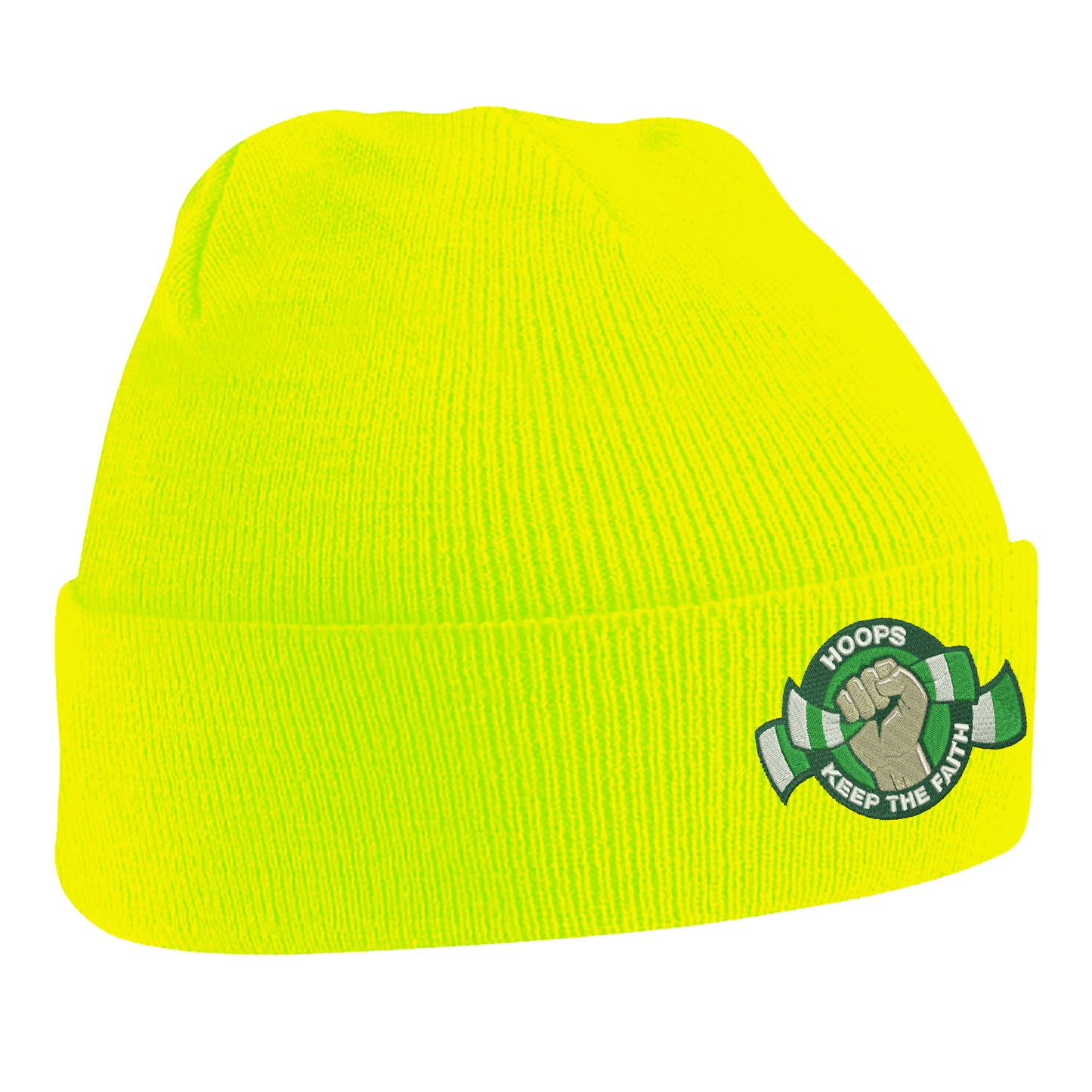 Hoops Keep The Faith Embroidered Beanie Hat