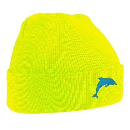 Dolphin Embroidered Beanie Hat