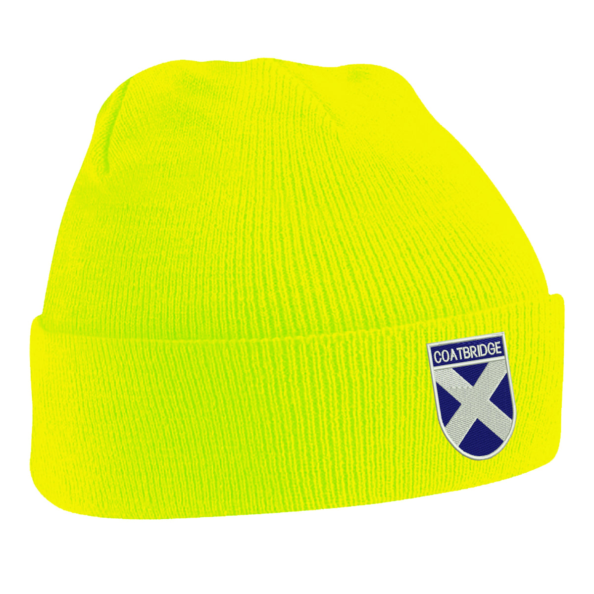 Coatbridge Flag of Scotland Shield Beanie Hat