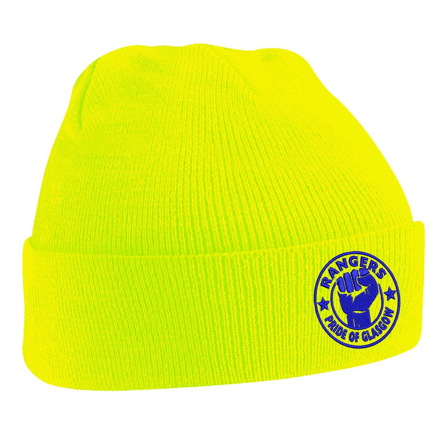 Rangers Pride of Glasgow Embroidered Beanie Hat