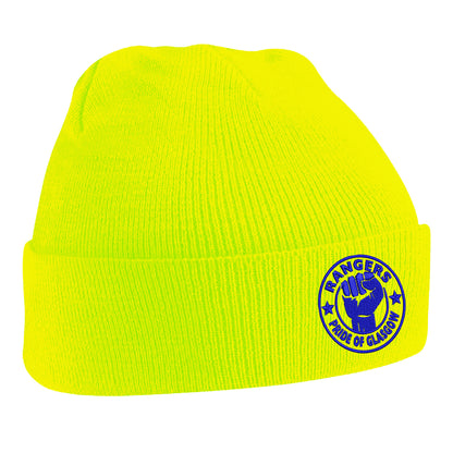 Rangers Pride of Glasgow Embroidered Beanie Hat