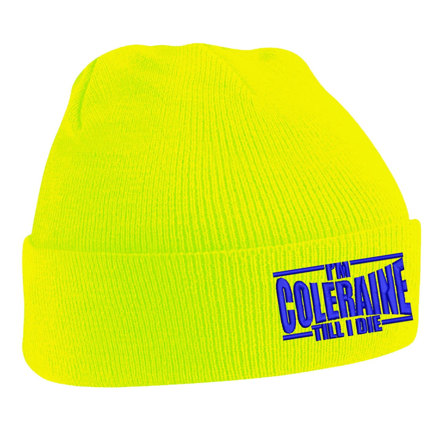 I am Coleraine Embroidered Beanie Hat