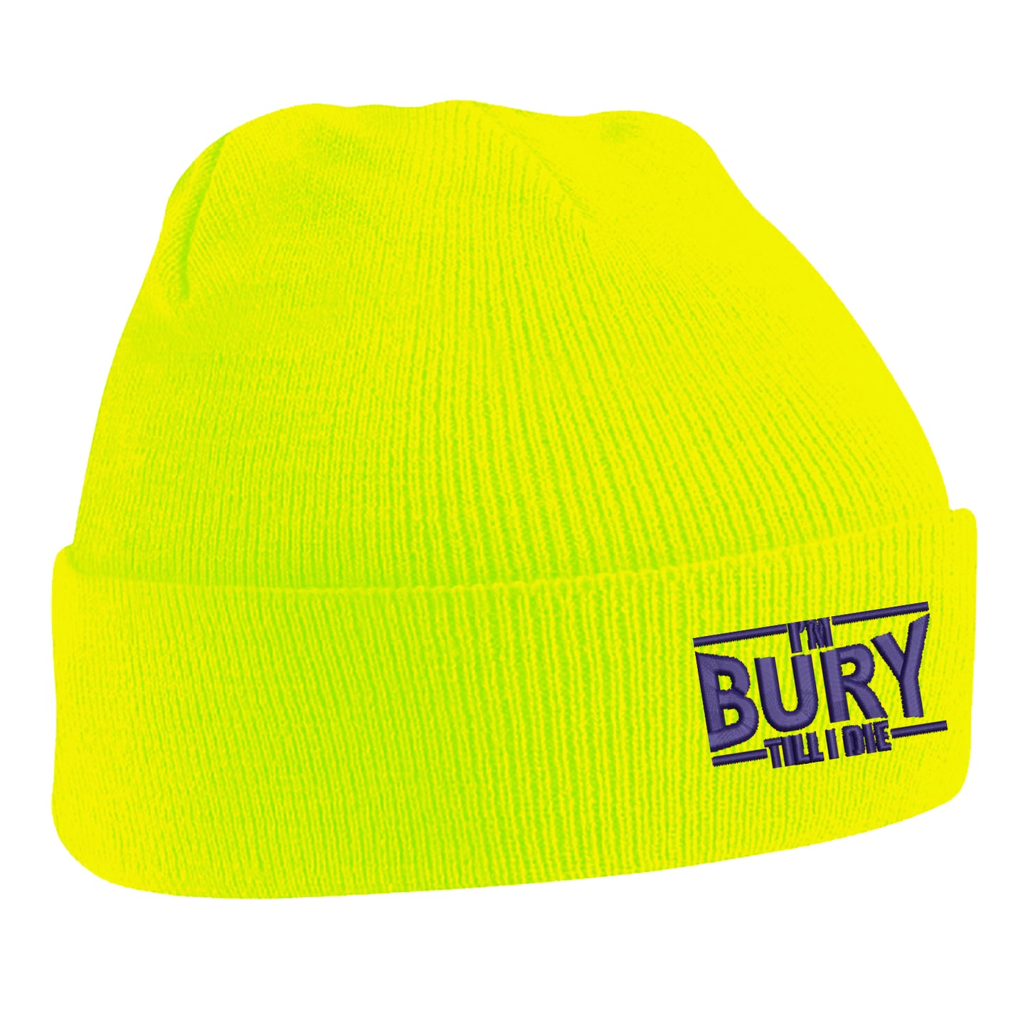 I'm Bury Till I Die Embroidered Beanie Hat