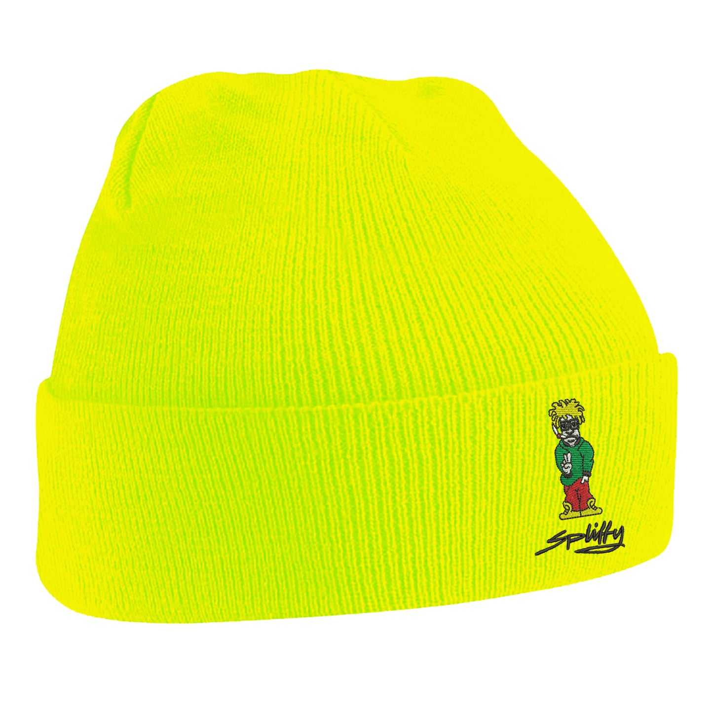 Retro Eclipse Embroidered Beanie Hat