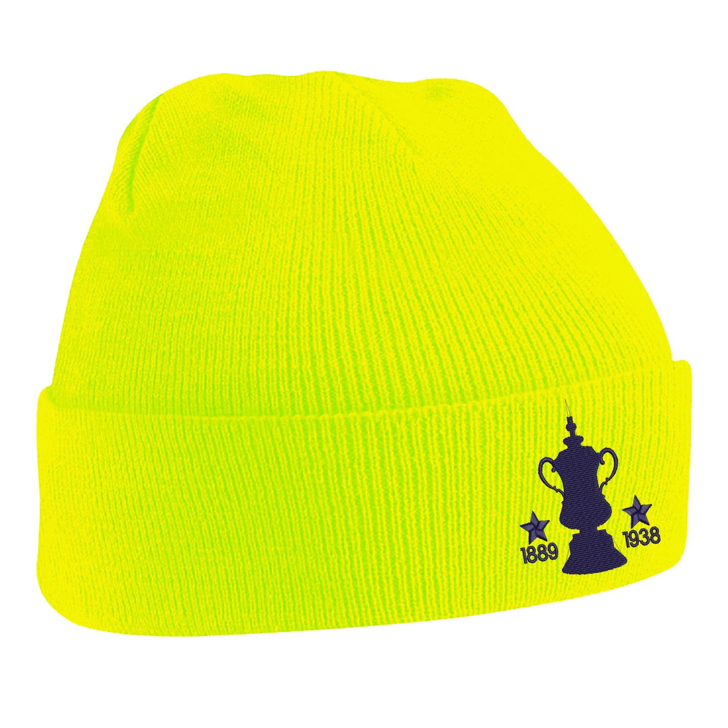 Retro Preston Two Time Cup Winners Embroidered Beanie Hat