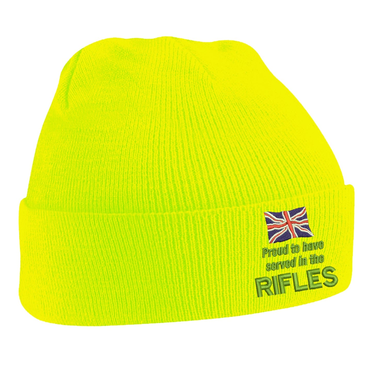 Proud to Have Served in The Rifles Beanie Hat