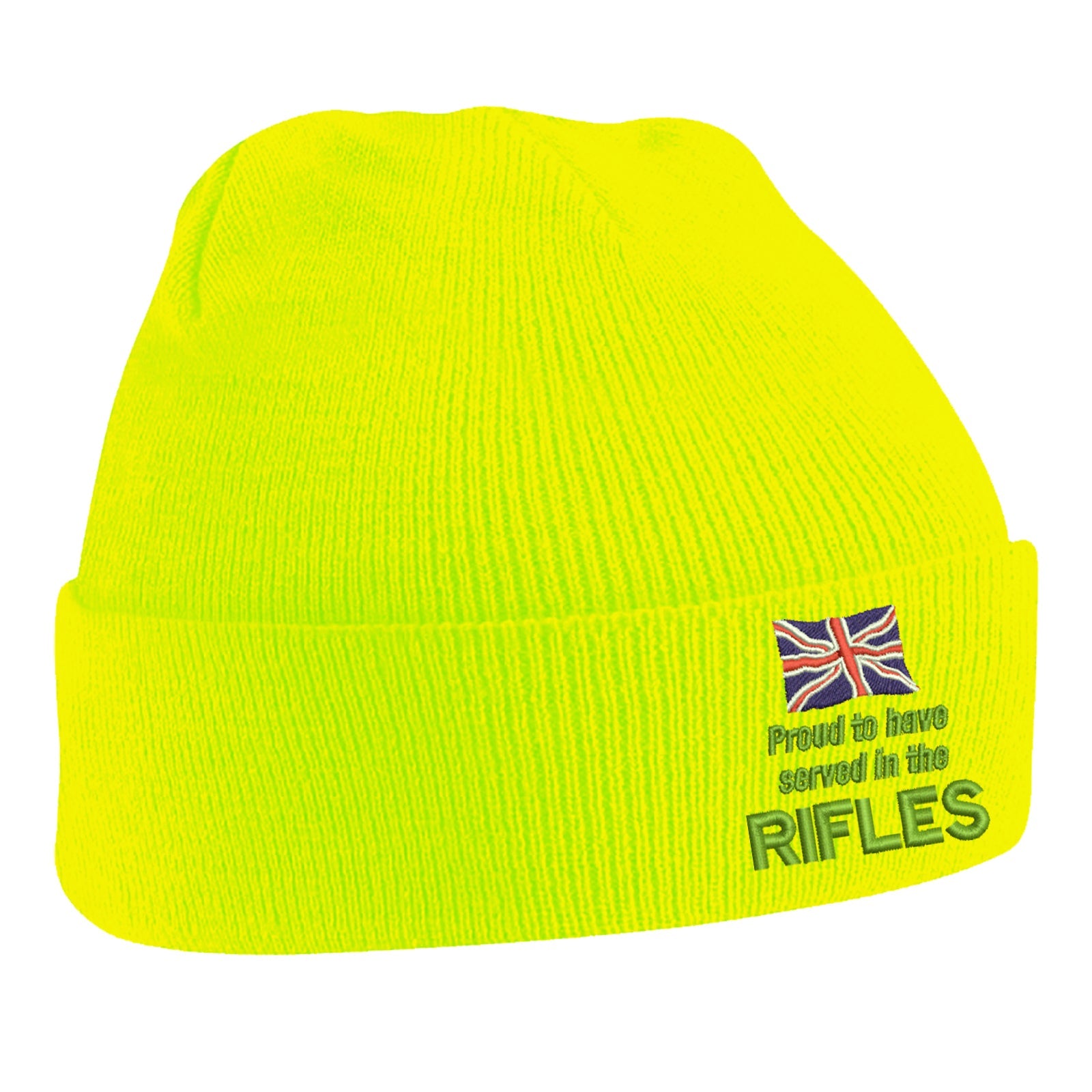 Proud to Have Served in The Rifles Beanie Hat