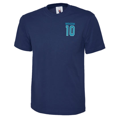 Maradona 10 Embroidered Classic T-Shirt