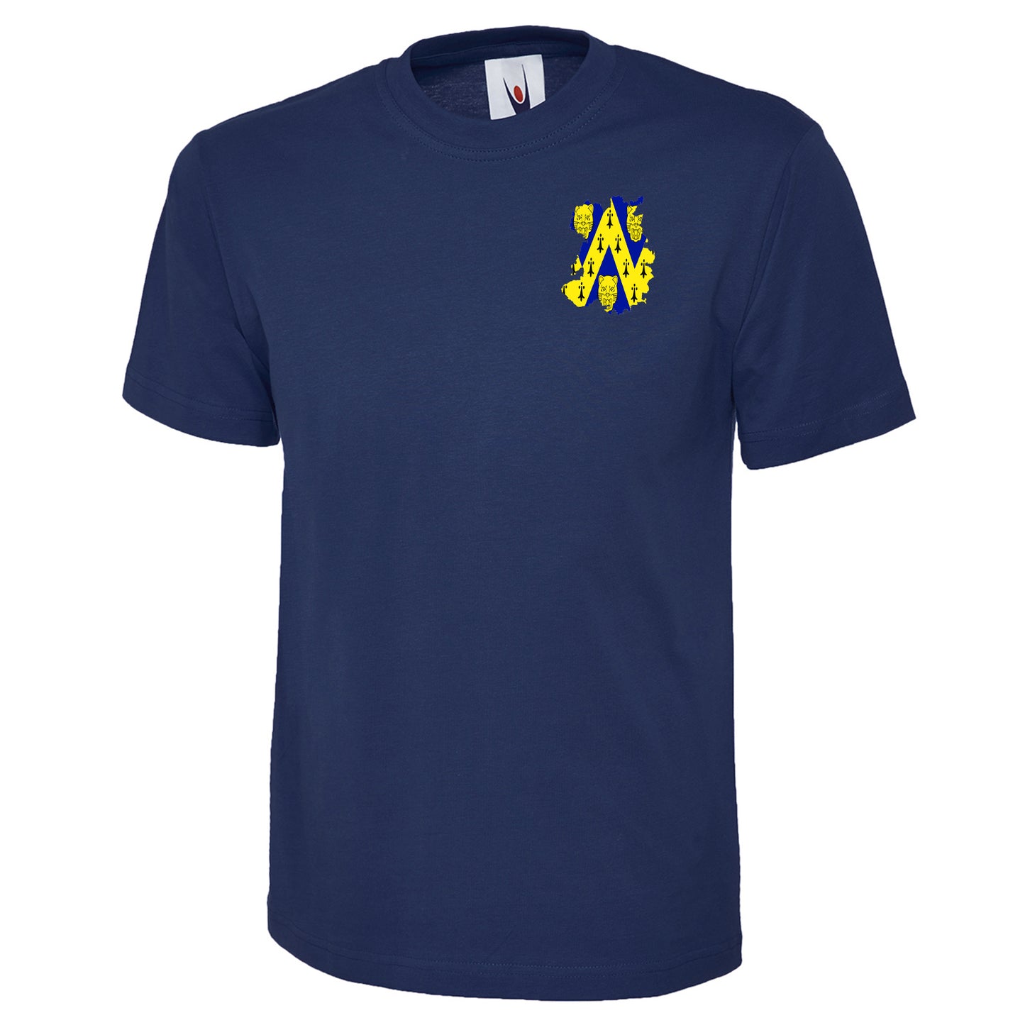 Shropshire Flag Map Embroidered Classic T-Shirt