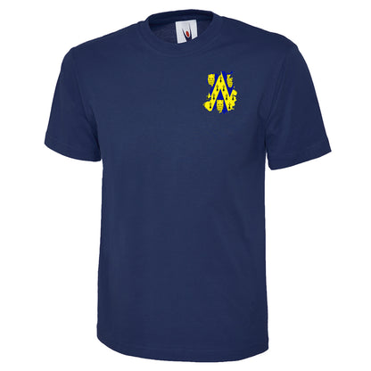Shropshire Flag Map Embroidered Classic T-Shirt