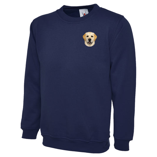 Yellow Labrador Dog Face Sweatshirt