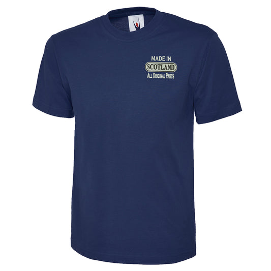 Made in Scotland All Original Parts Embroidered Classic T-Shirt