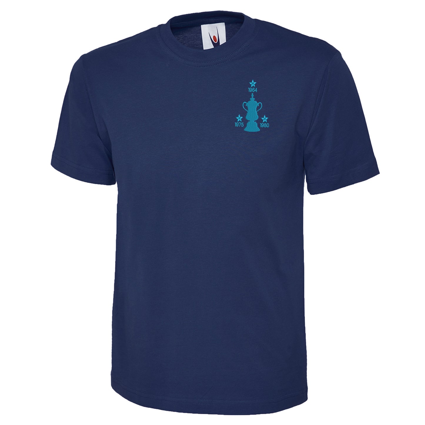 Retro West Ham Three Time Cup Winners Embroidered Classic T-Shirt