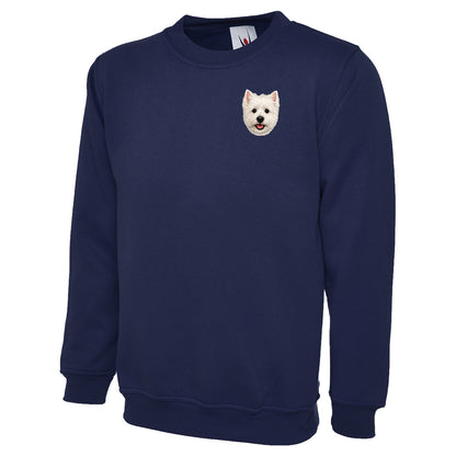 Westie Dog Face Sweatshirt 