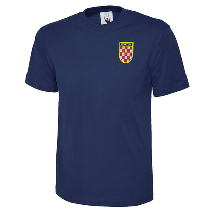 Retro Croatia 1960s Embroidered Classic T-Shirt