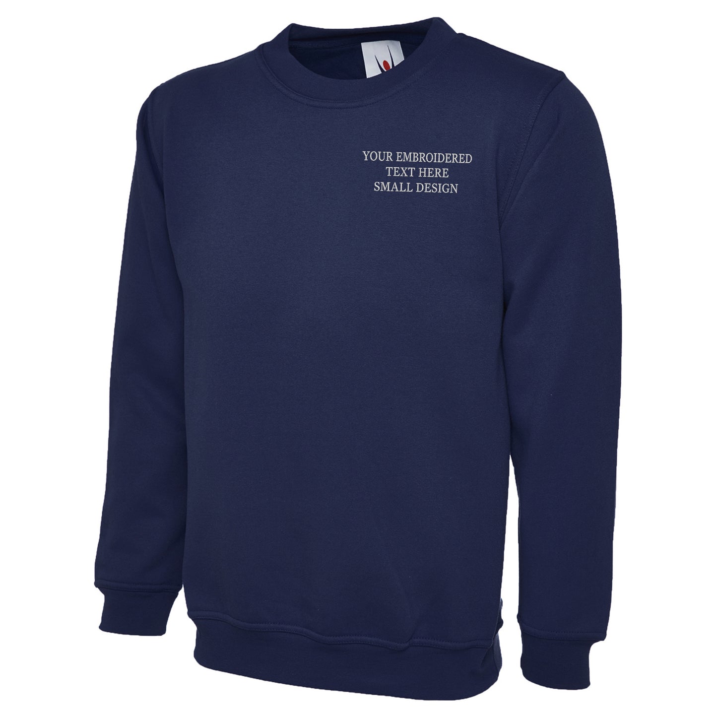 Personalised Custom Small Text Sweatshirt