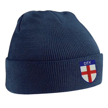 City Flag of England Shield Beanie Hat