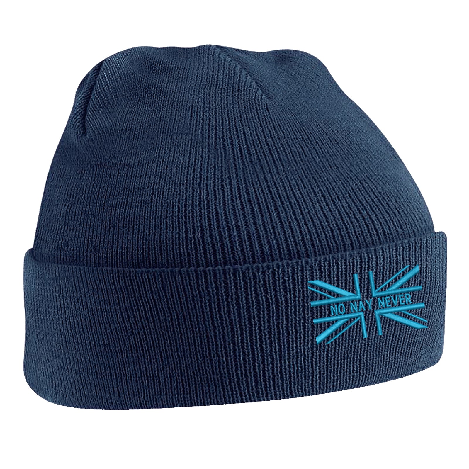 No Nay Never Union Jack Beanie Hat