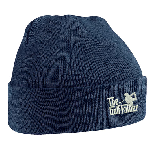 The Golf Father Embroidered Beanie Hat
