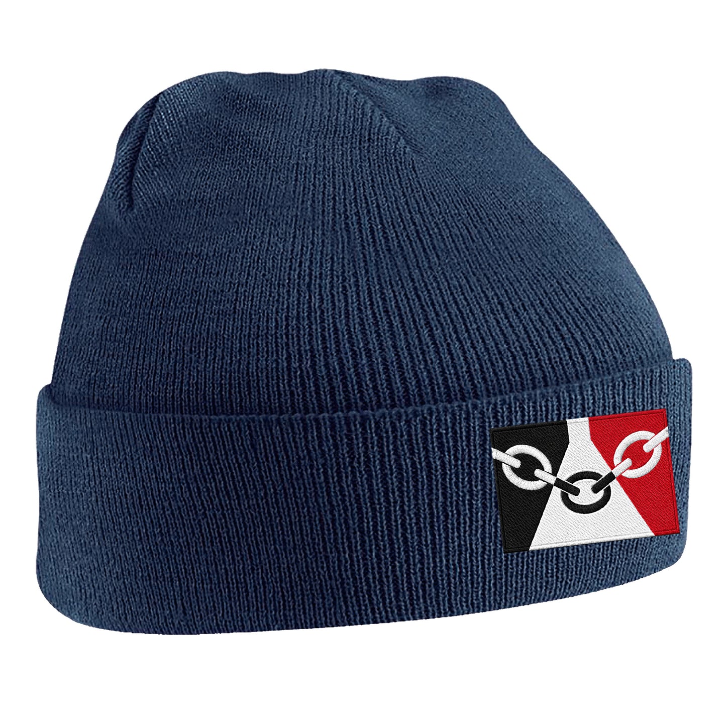 Black Country Flag Embroidered Beanie Hat