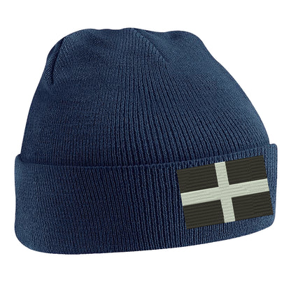 Saint Piran’s Flag Cornwall Beanie Hat 