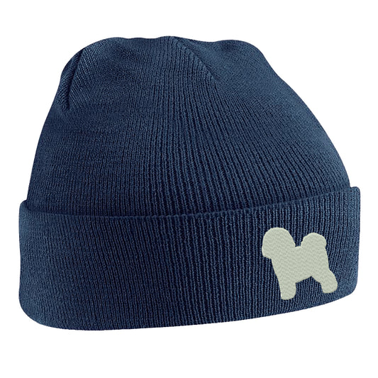 Bichon Frise Embroidered Beanie Hat