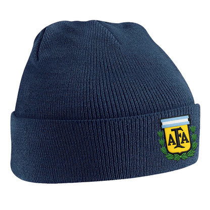 Old School Argentina Football Beanie Hat
