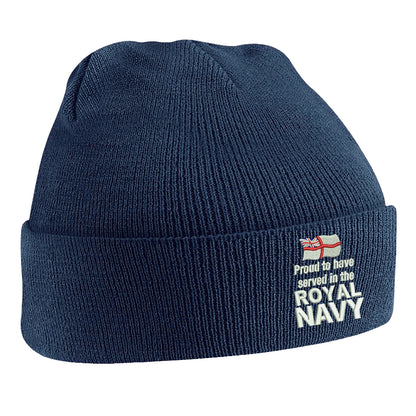Proud to Have Served in The Royal Navy Beanie Hat