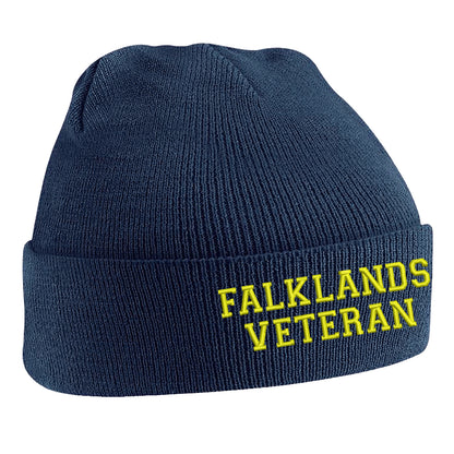 Falklands Veteran Embroidered Beanie Hat