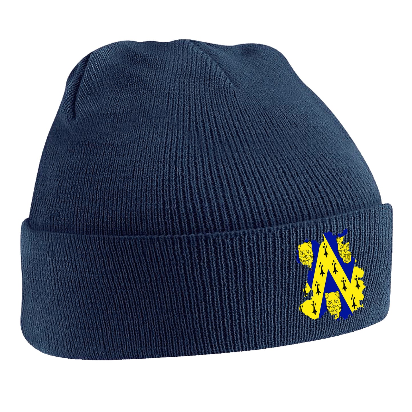 Shropshire Flag Map Embroidered Beanie Hat