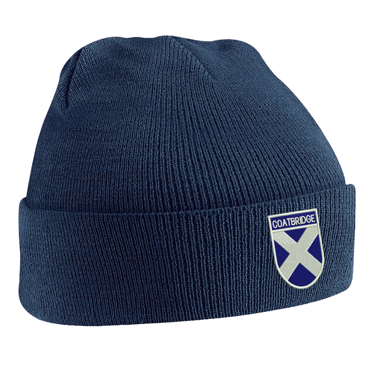 Coatbridge Flag of Scotland Shield Beanie Hat