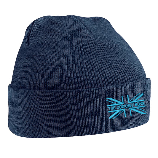 The Cockney Boys Union Jack Embroidered Beanie Hat