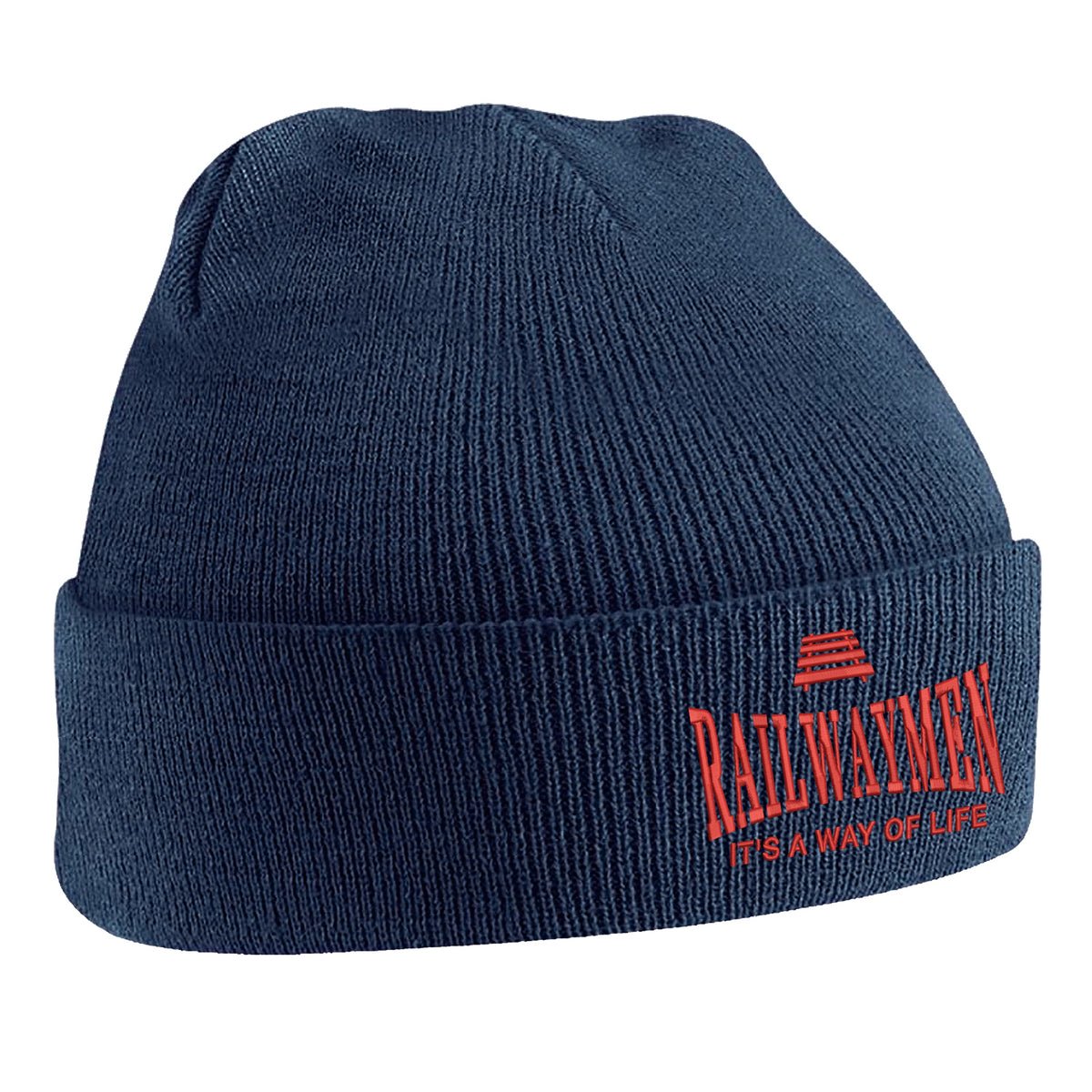 Railwaymen Embroidered Beanie Hat