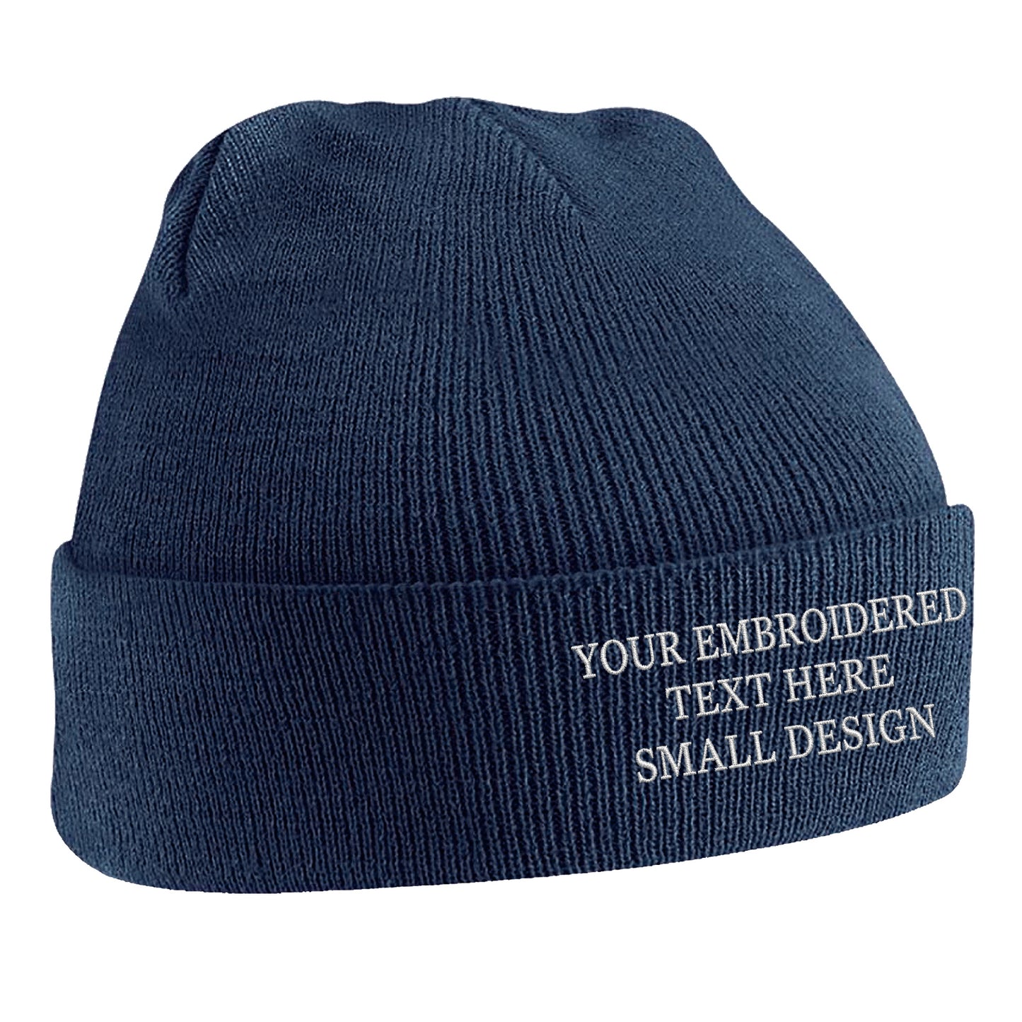 Personalised Custom Small Text Beanie Hat