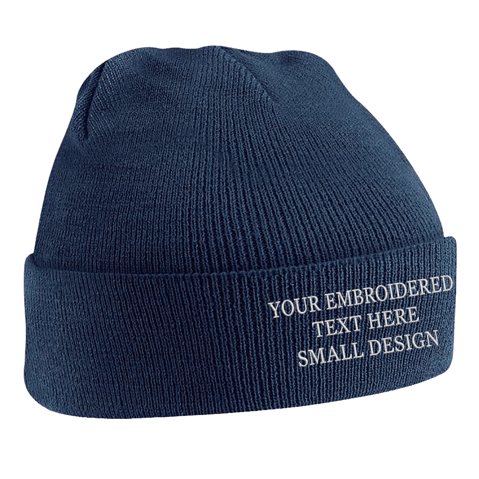 Personalised Custom Small Text Beanie Hat
