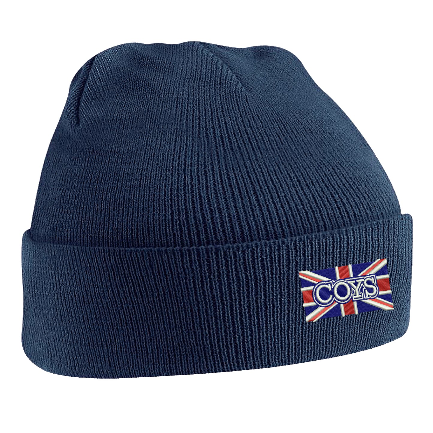 COYS Union Jack Embroidered Beanie Hat