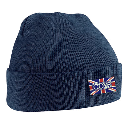 COYS Union Jack Embroidered Beanie Hat