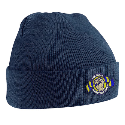 The Gulls Keep The Faith Embroidered Beanie Hat