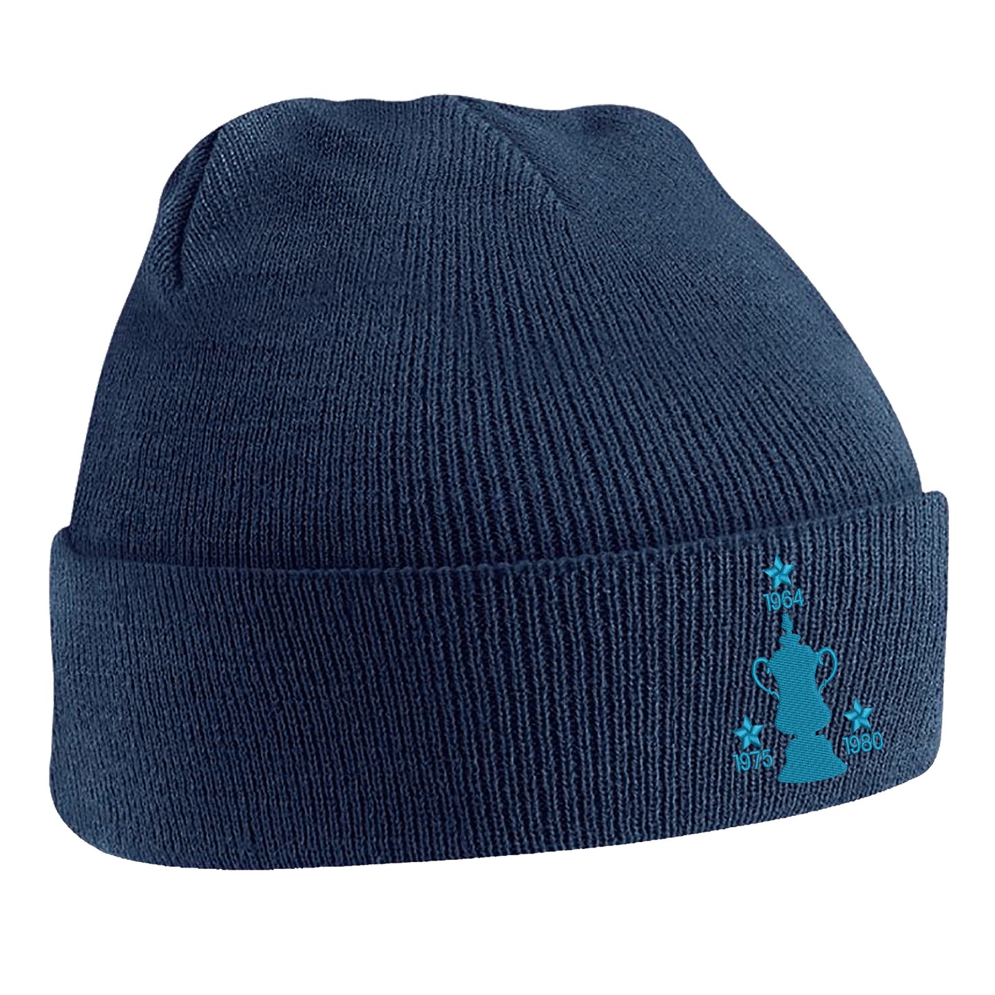 Retro West Ham Three Time Cup Winners Embroidered Beanie Hat